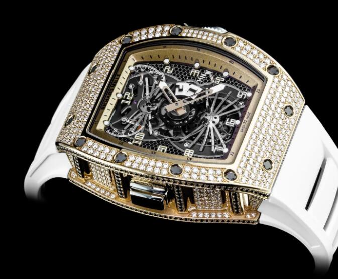 Replica Richard Mille RM 022 Manual Winding Tourbillon Aerodyne Dual Time Zone Watch Diamond